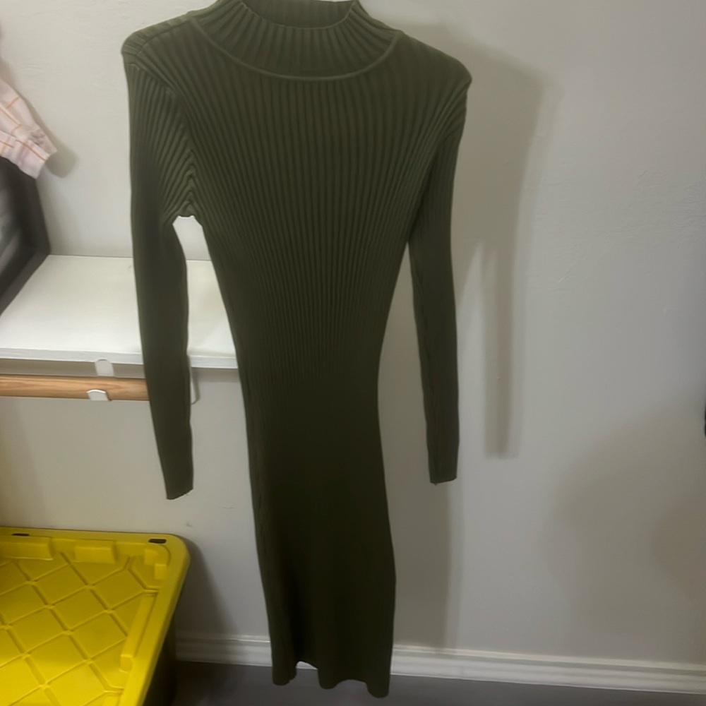 Nasty gal forest green Bodycon Dress